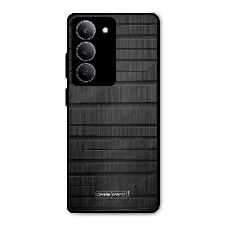Black Abstract Metal Back Case for Realme 14x