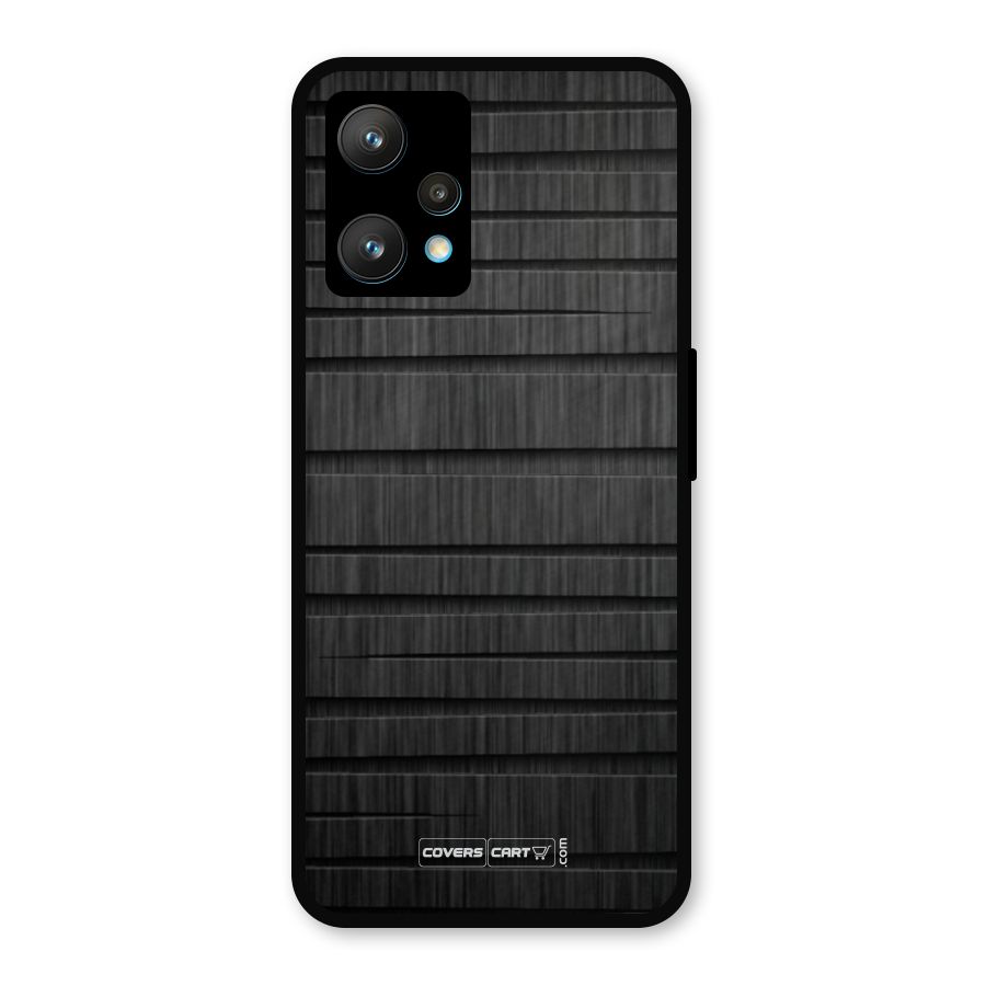 Black Abstract Metal Back Case for Realme 9