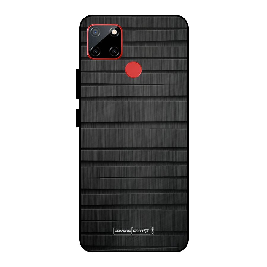 Black Abstract Metal Back Case for Realme C12
