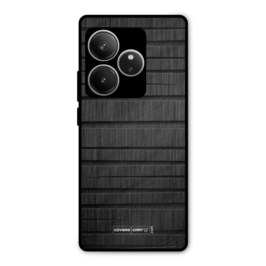Black Abstract Metal Back Case for Realme GT 6