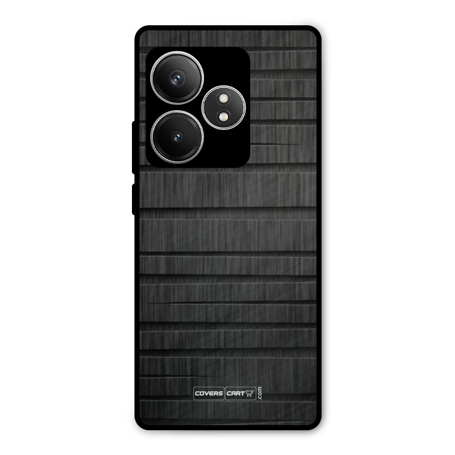 Black Abstract Metal Back Case for Realme GT 6T