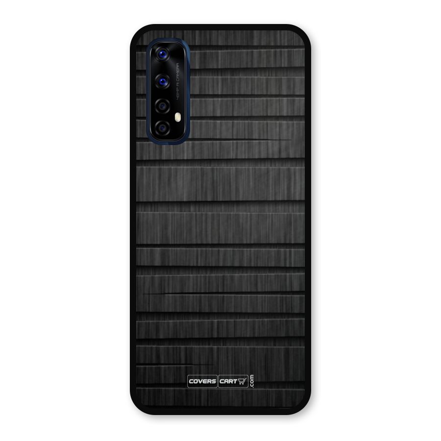 Black Abstract Metal Back Case for Realme Narzo 20 Pro