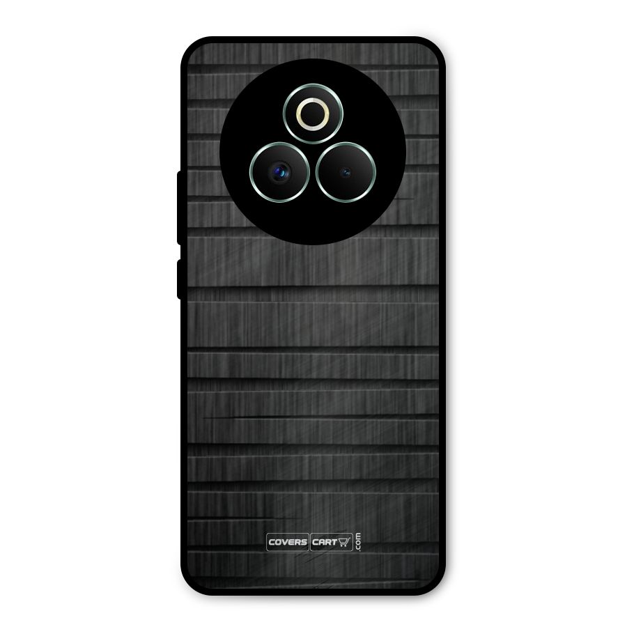 Black Abstract Metal Back Case for Realme P3 Pro