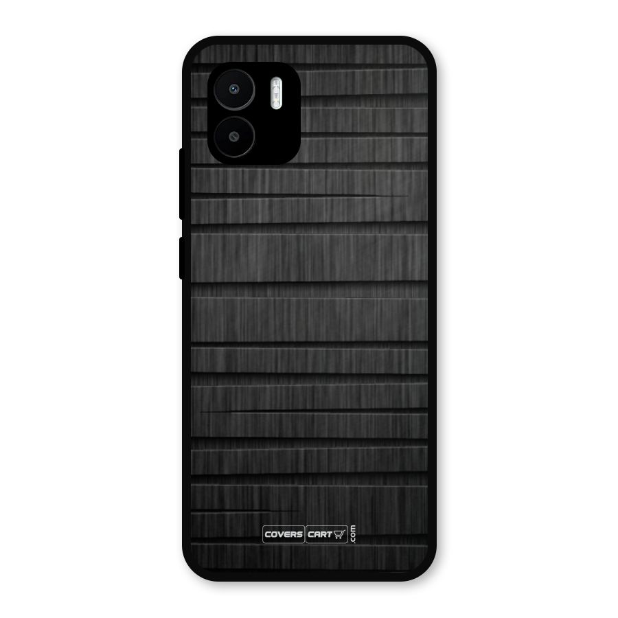 Black Abstract Metal Back Case for Redmi A2