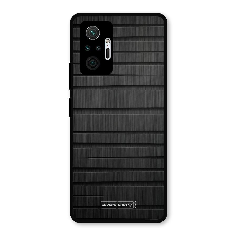Black Abstract Metal Back Case for Redmi Note 10 Pro Max