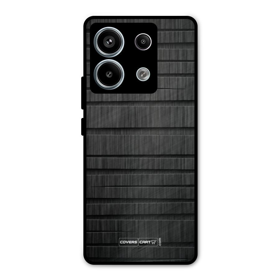 Black Abstract Metal Back Case for Redmi Note 13 Pro 5G