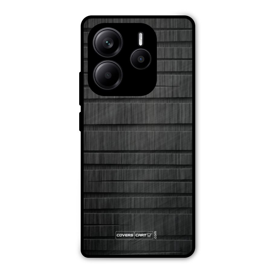 Black Abstract Metal Back Case for Redmi Note 14 5G