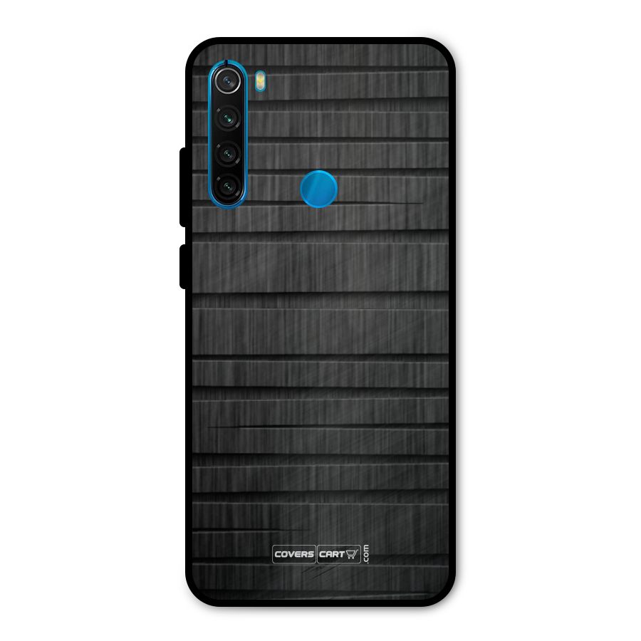 Black Abstract Metal Back Case for Redmi Note 8