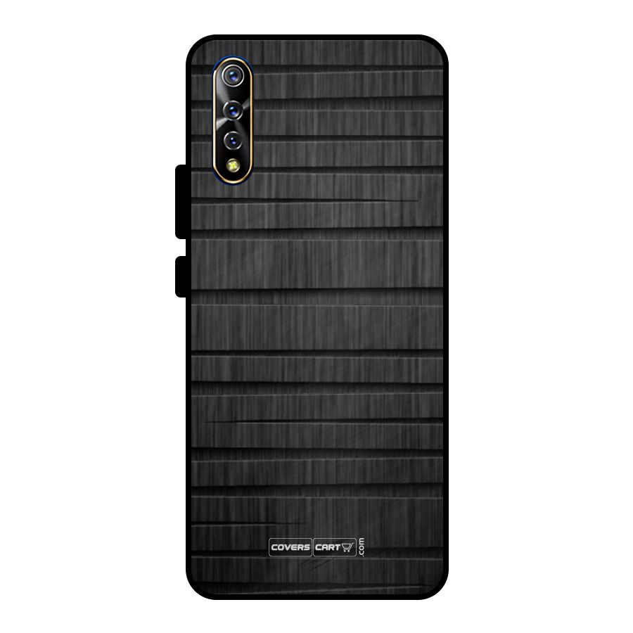 Black Abstract Metal Back Case for Vivo S1