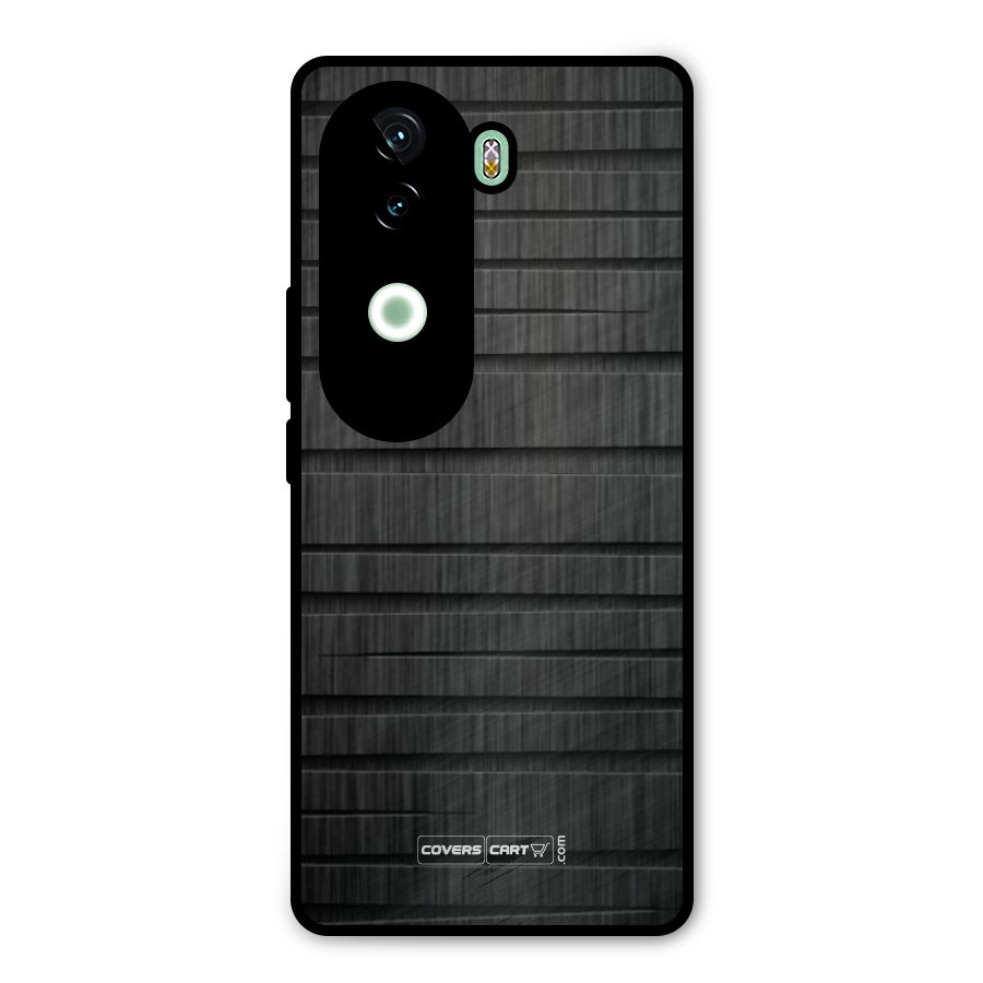 Black Abstract Metal Back Case for Vivo V40e