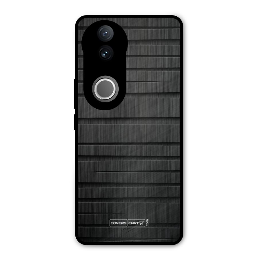 Black Abstract Metal Back Case for Vivo V50e