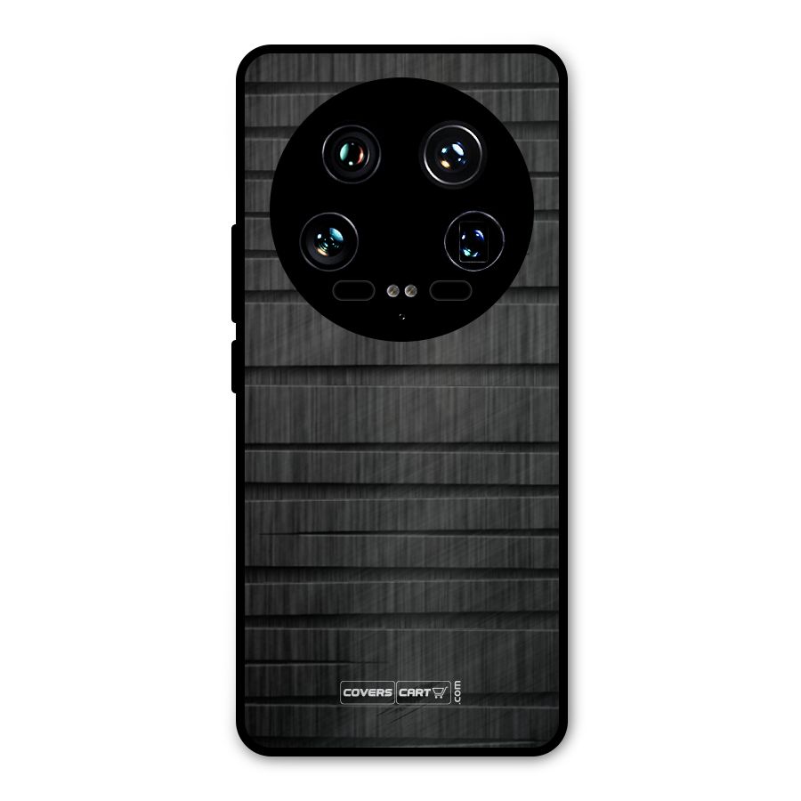 Black Abstract Metal Back Case for Xiaomi 14 Ultra