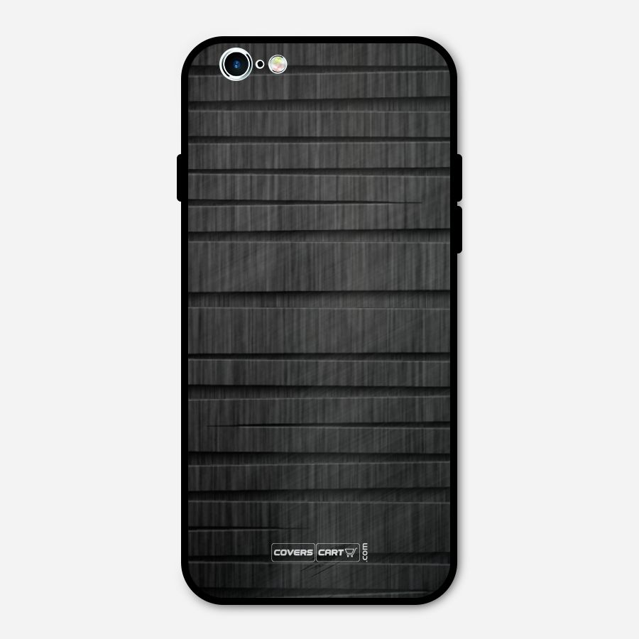Black Abstract Metal Back Case for iPhone 6 6s