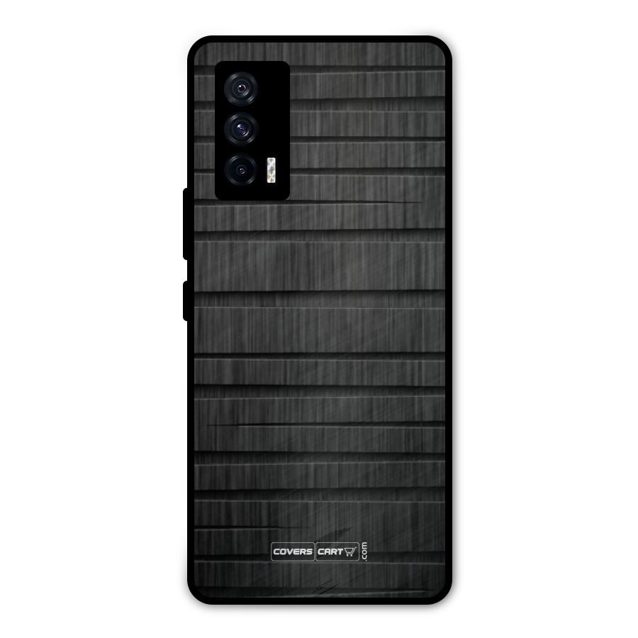 Black Abstract Metal Back Case for iQOO 7 5G