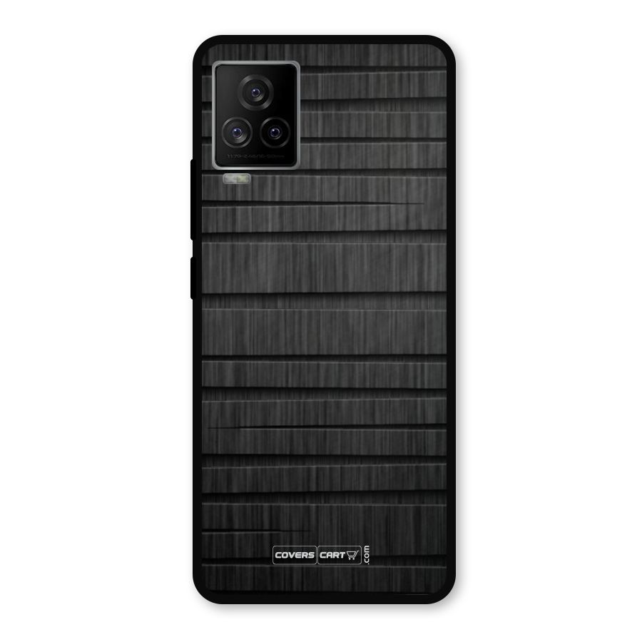 Black Abstract Metal Back Case for iQOO 7 Legend 5G