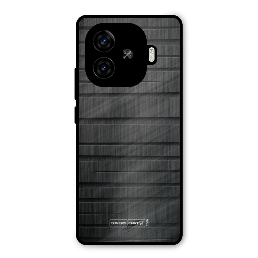 Black Abstract Metal Back Case for iQOO Neo 10R