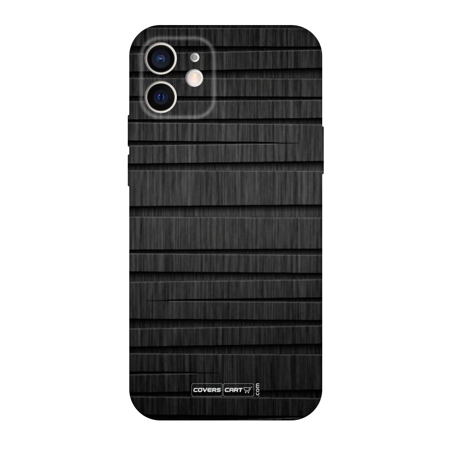 Black Abstract Original Polycarbonate Back Case for iPhone 12