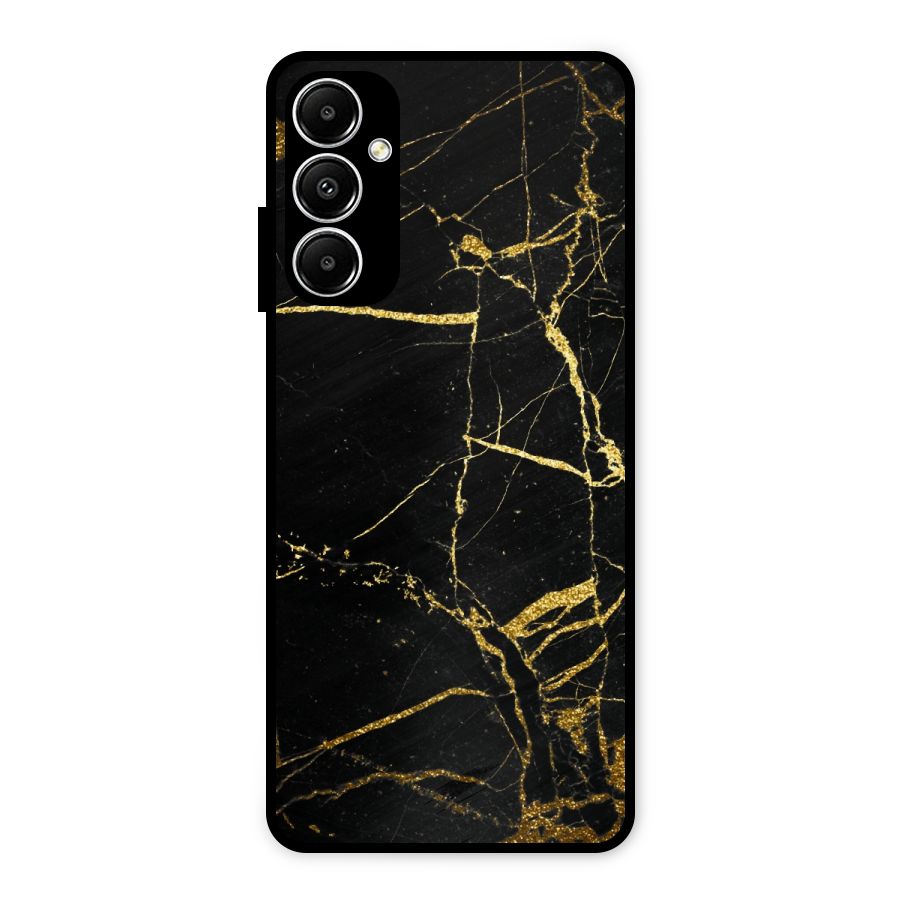 Black And Gold Design Metal Back Case for Galaxy A05s