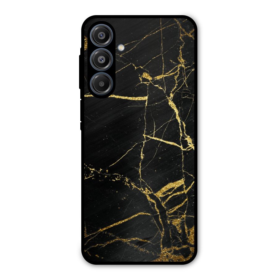 Black And Gold Design Metal Back Case for Galaxy A16 5G