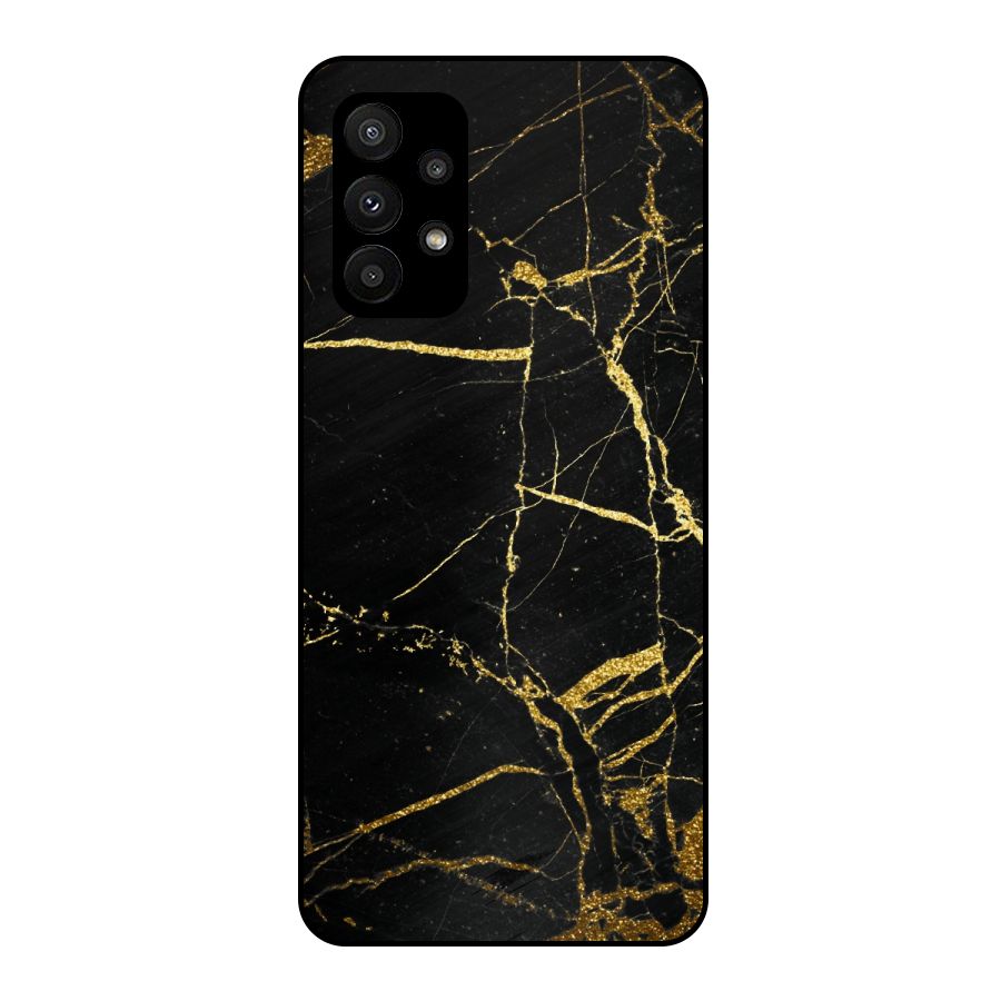 Black And Gold Design Metal Back Case for Galaxy A23