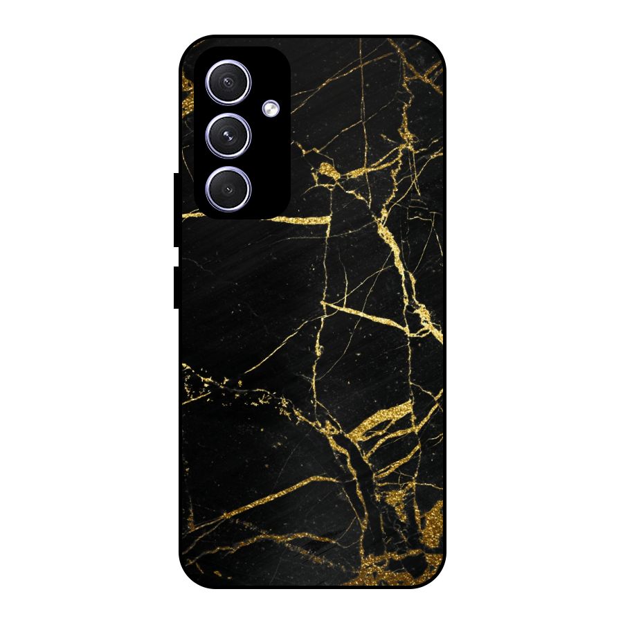 Black And Gold Design Metal Back Case for Galaxy A54
