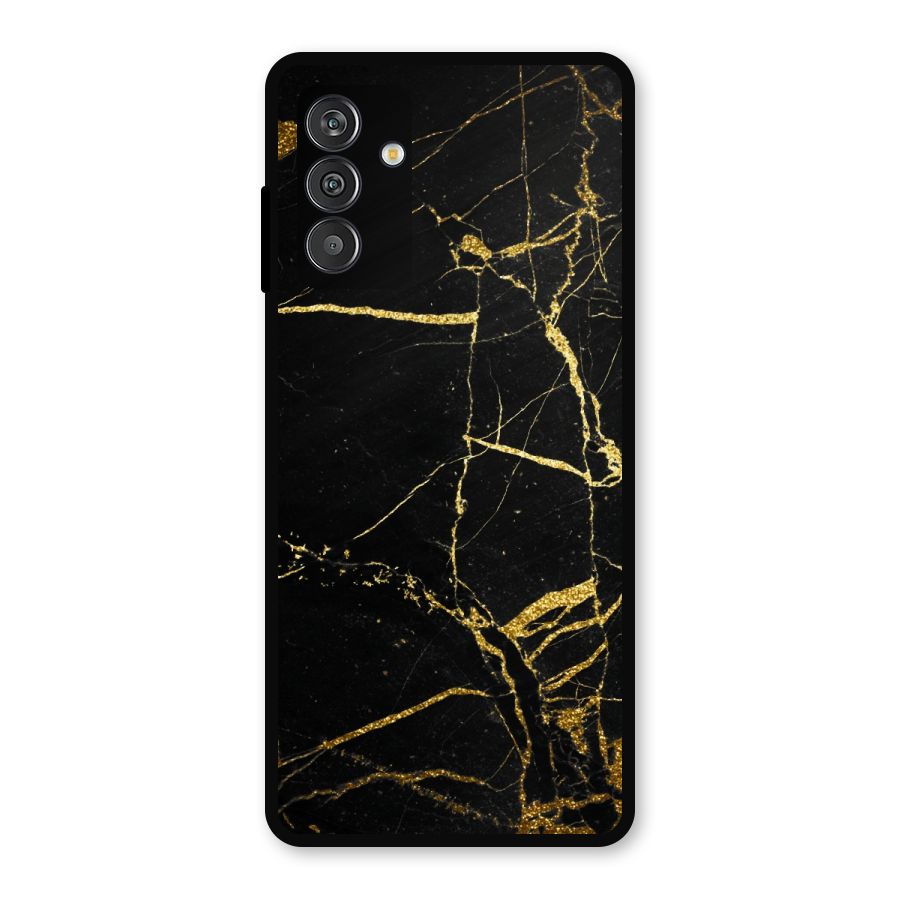 Black And Gold Design Metal Back Case for Galaxy F13