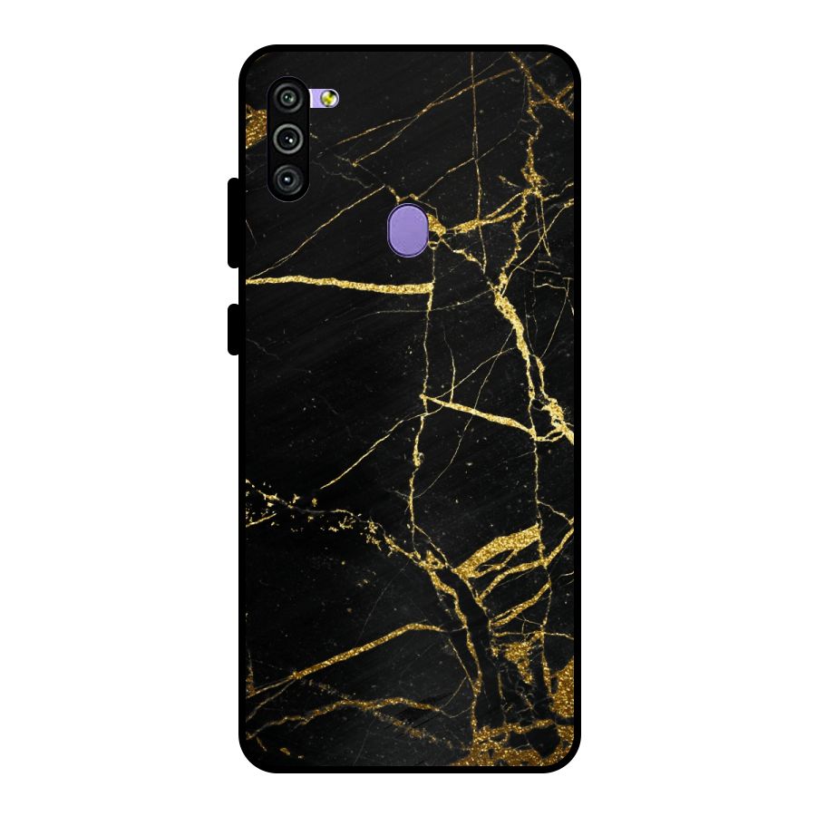 Black And Gold Design Metal Back Case for Galaxy M11