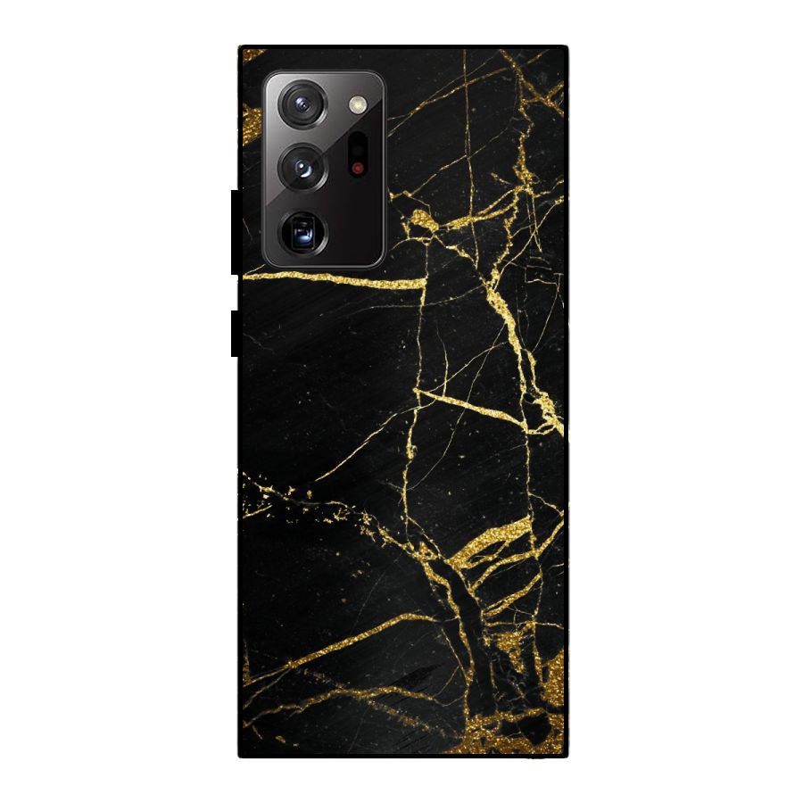 Black And Gold Design Metal Back Case for Galaxy Note 20 Ultra 5G