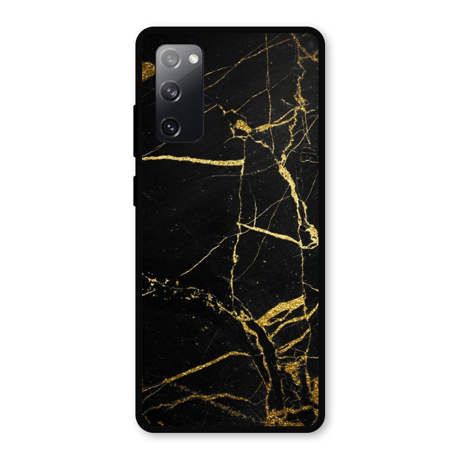 Black And Gold Design Metal Back Case for Galaxy S20 FE