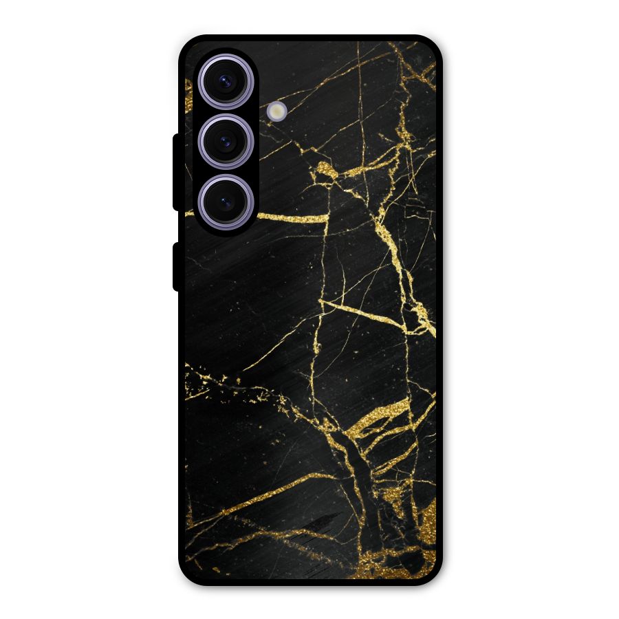 Black And Gold Design Metal Back Case for Galaxy S24