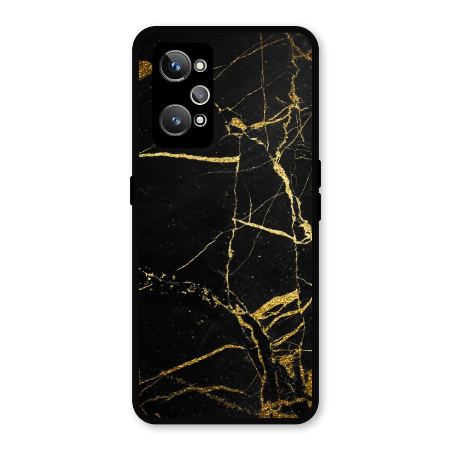 Black And Gold Design Metal Back Case for Realme GT Neo 3T