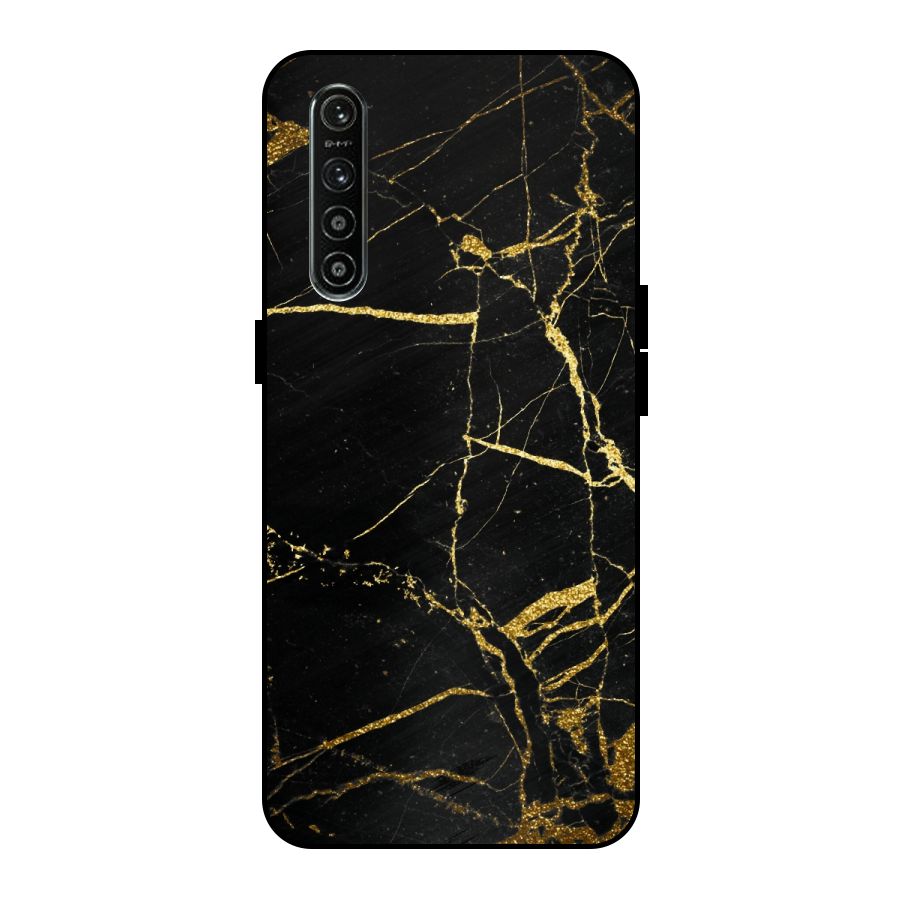 Black And Gold Design Metal Back Case for Realme XT