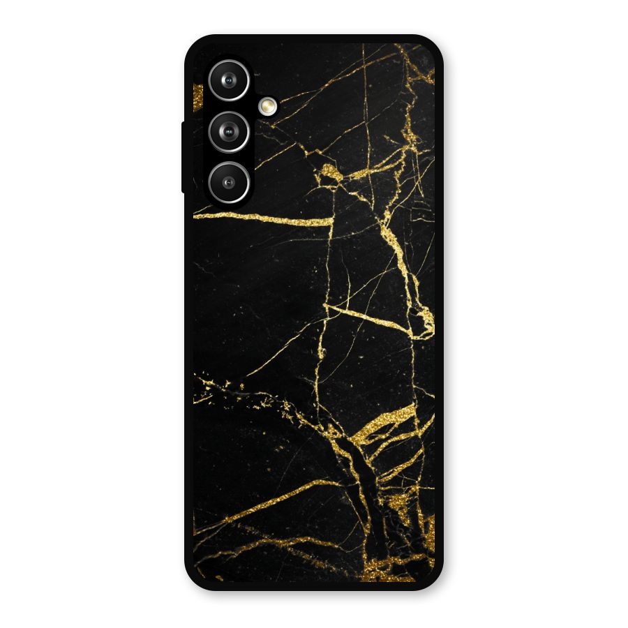 Black And Gold Design Metal Back Case for Samsung Galaxy M54