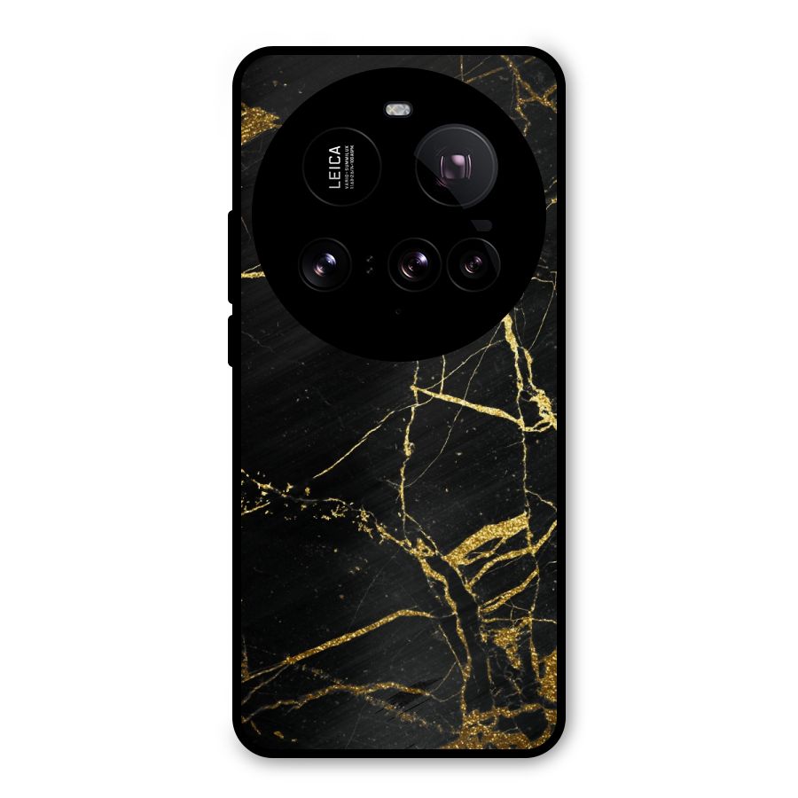 Black And Gold Design Metal Back Case for Xiaomi 15 Ultra