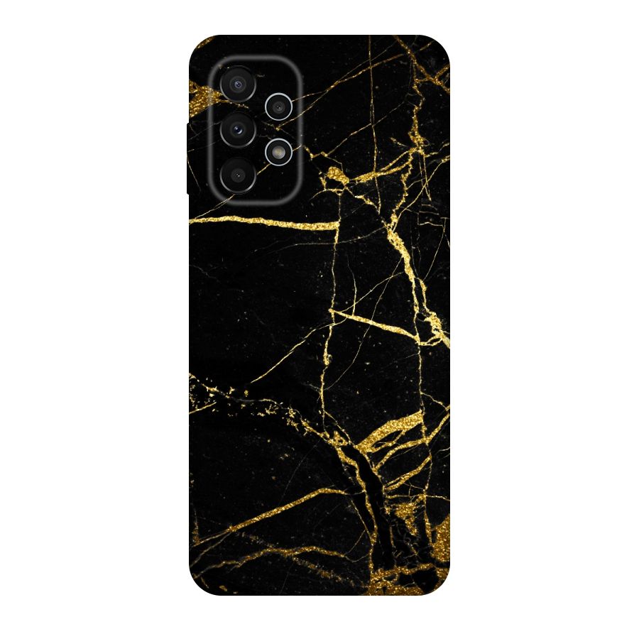 Black And Gold Design Original Polycarbonate Back Case for Galaxy A23