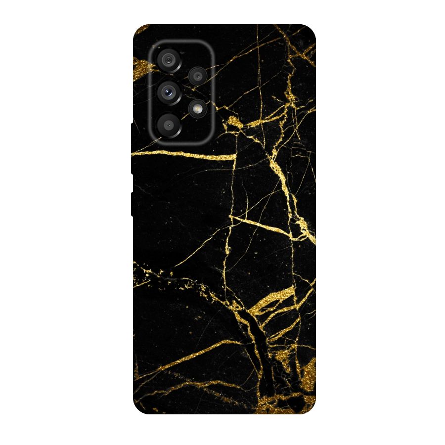 Black And Gold Design Original Polycarbonate Back Case for Galaxy A53 5G