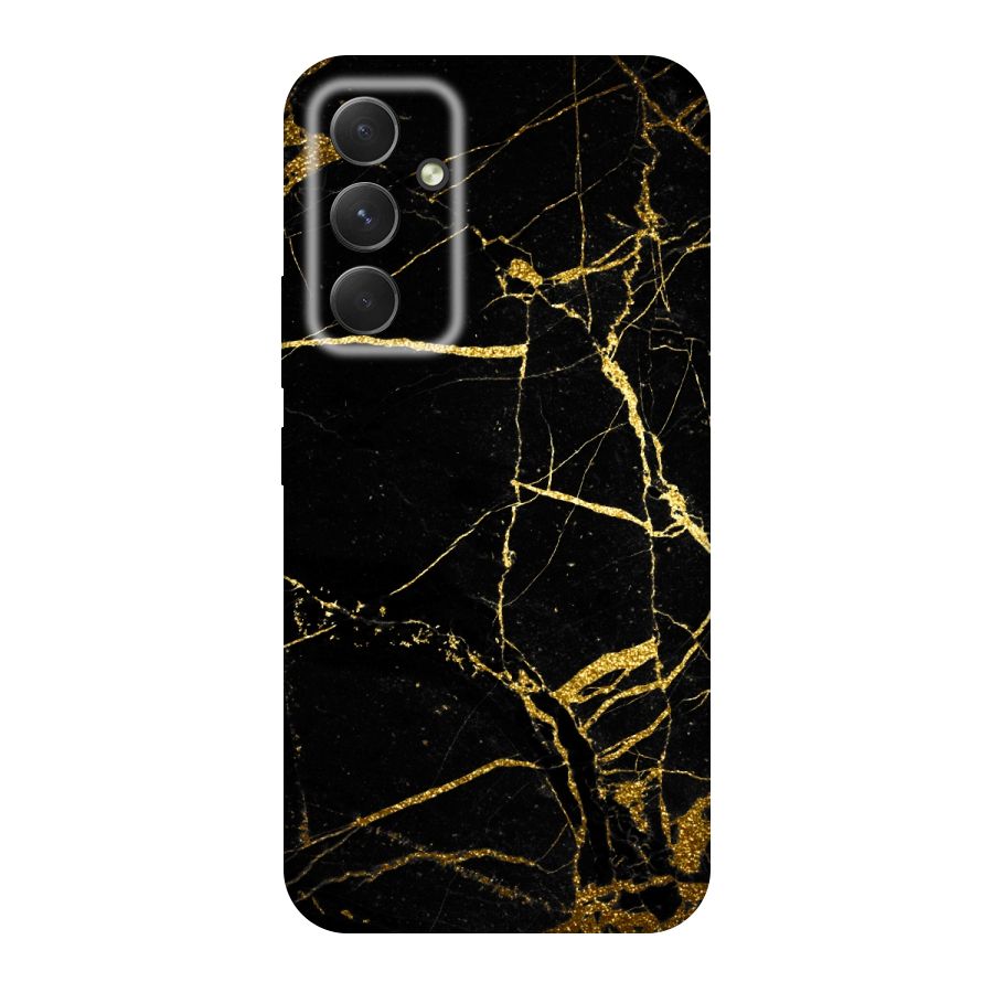 Black And Gold Design Original Polycarbonate Back Case for Galaxy A54
