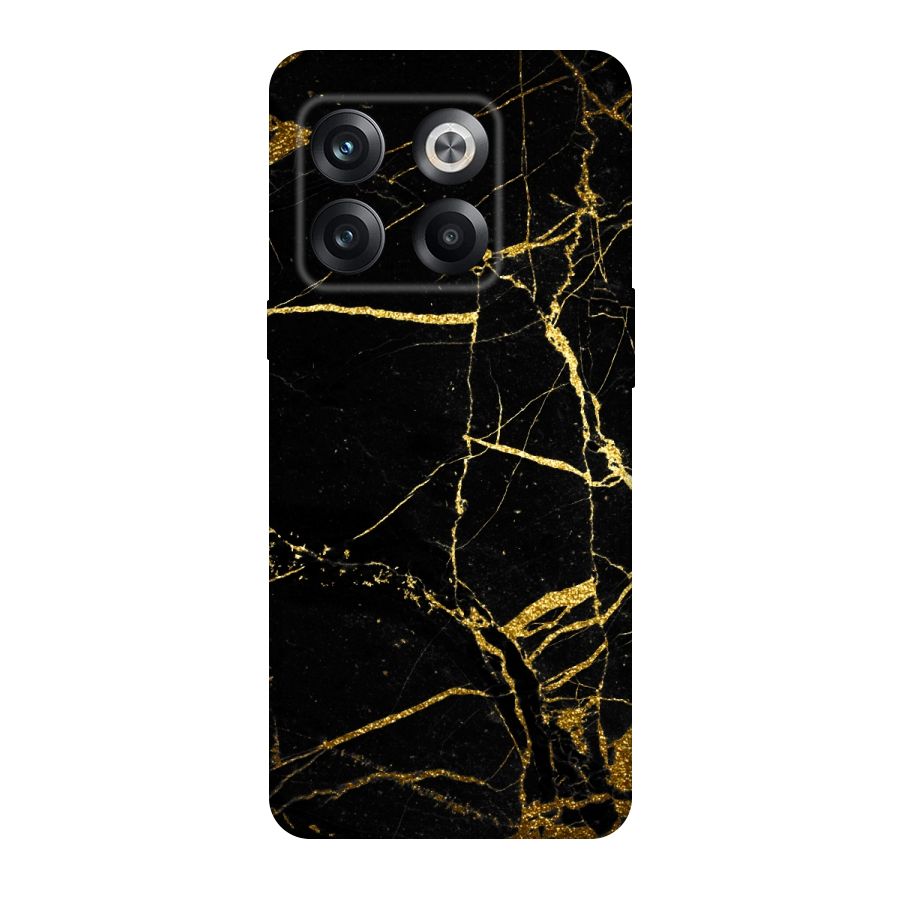 Black And Gold Design Original Polycarbonate Back Case for OnePlus 10T