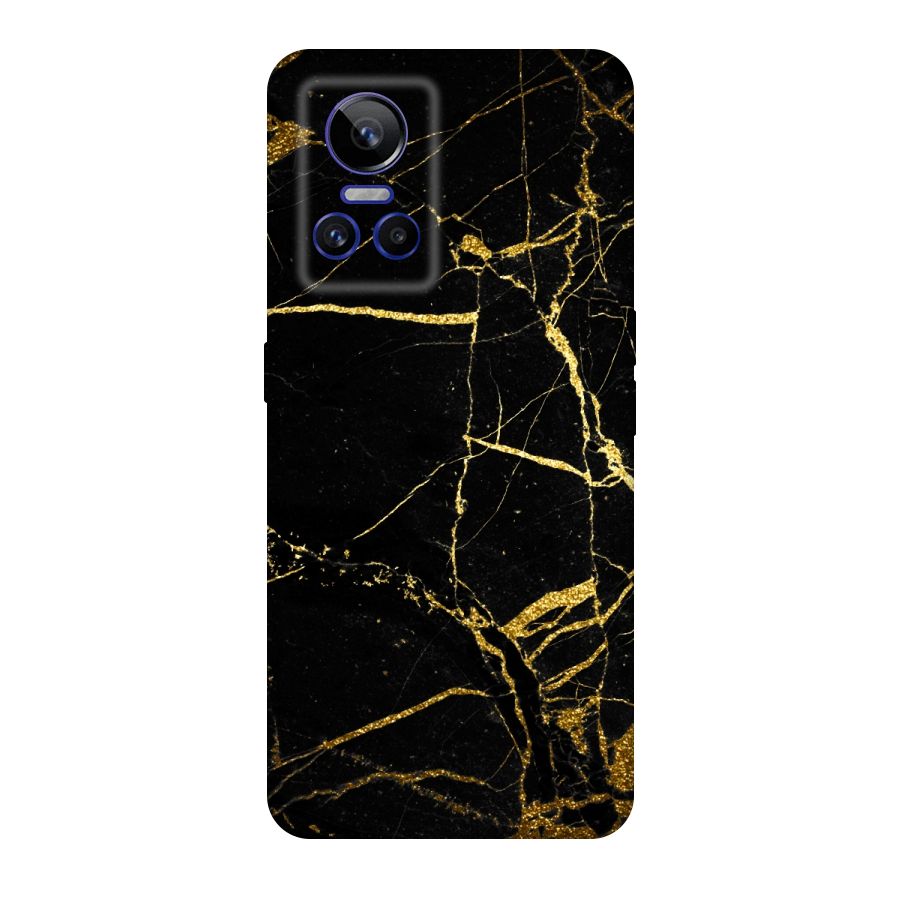 Black And Gold Design Original Polycarbonate Back Case for Realme GT Neo 3