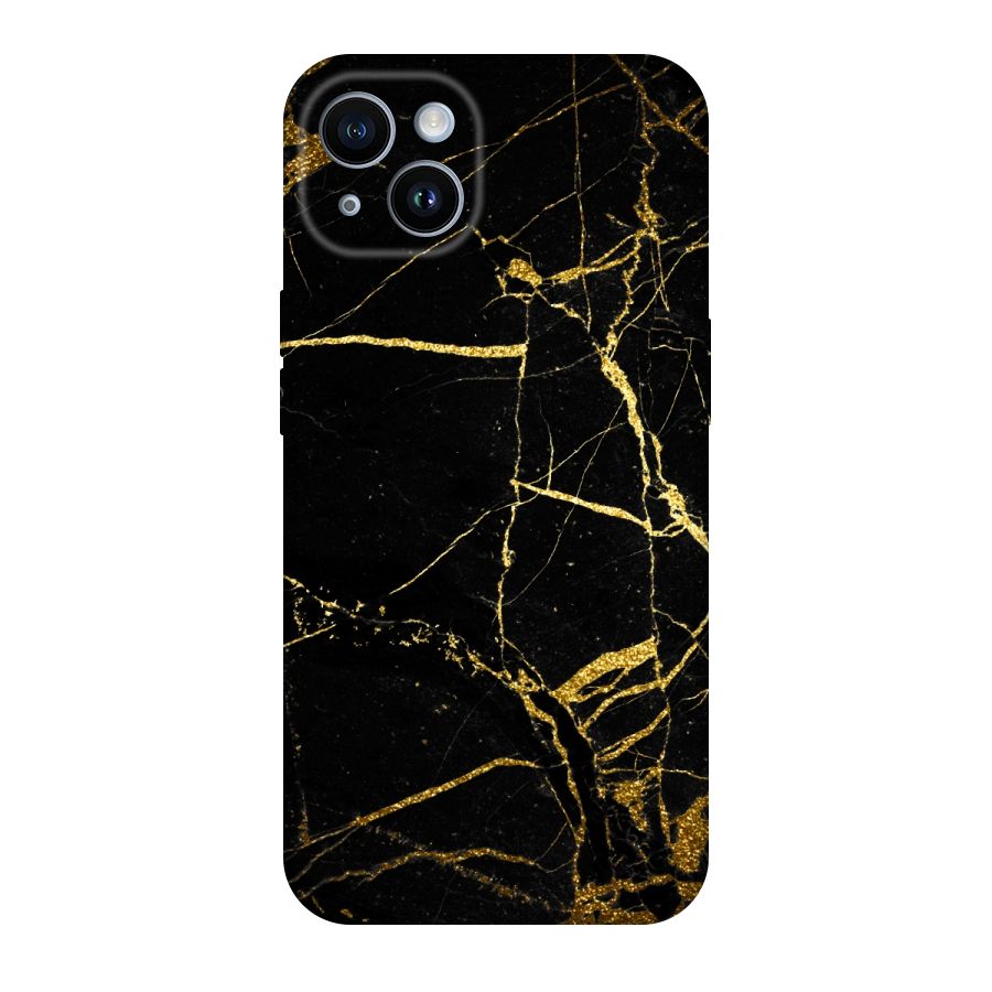 Black And Gold Design Original Polycarbonate Back Case for iPhone 14
