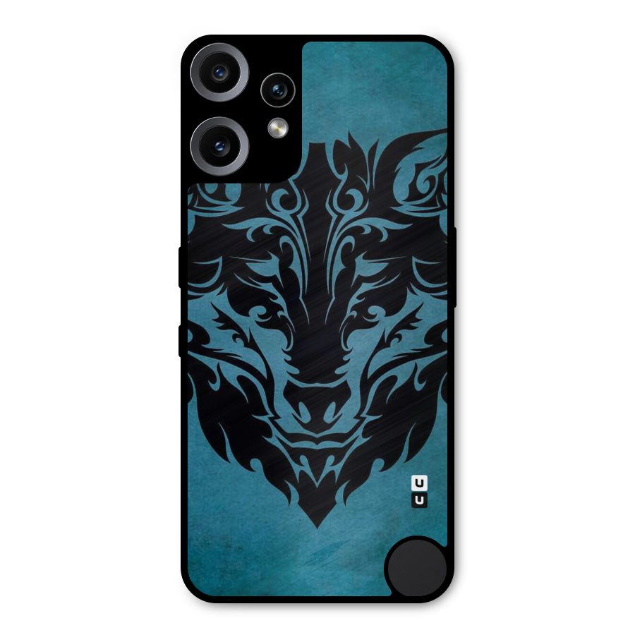 Black Artistic Wolf Metal Back Case for Nothing CMF Phone 2 Pro