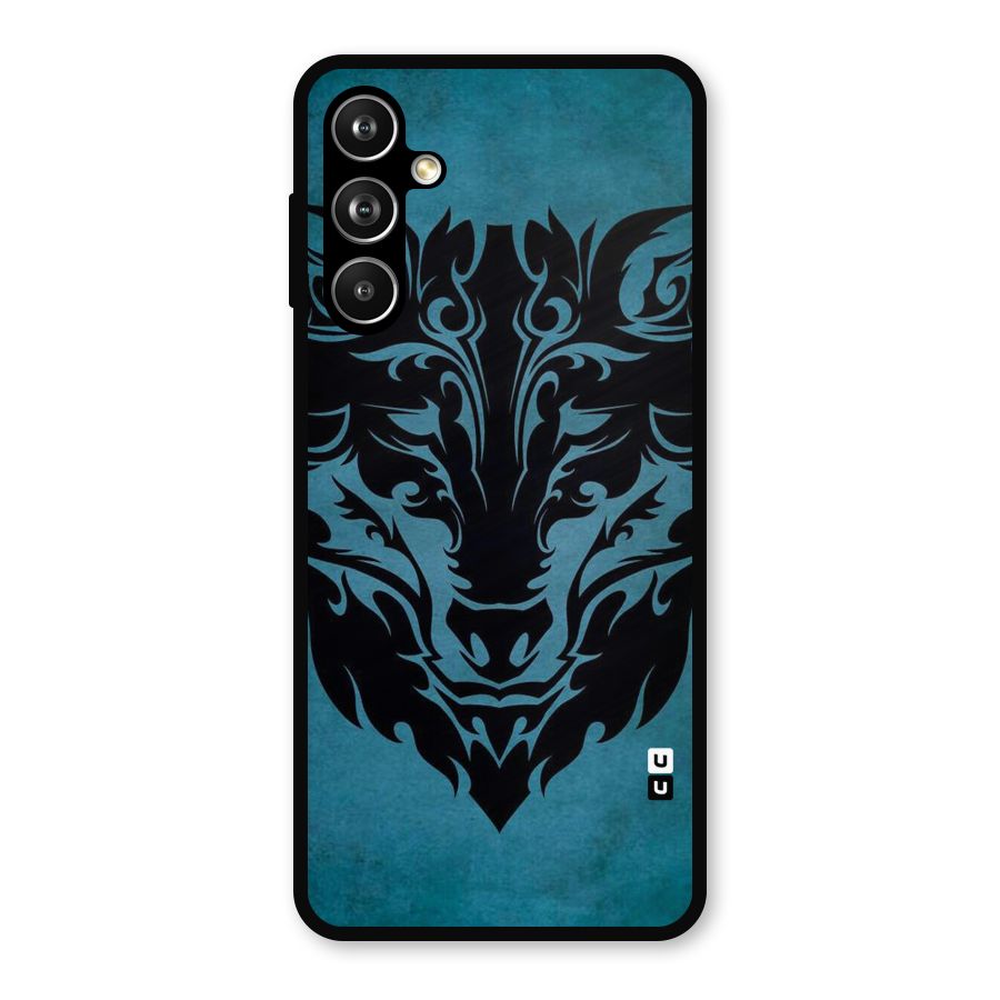 Black Artistic Wolf Metal Back Case for Samsung Galaxy M54