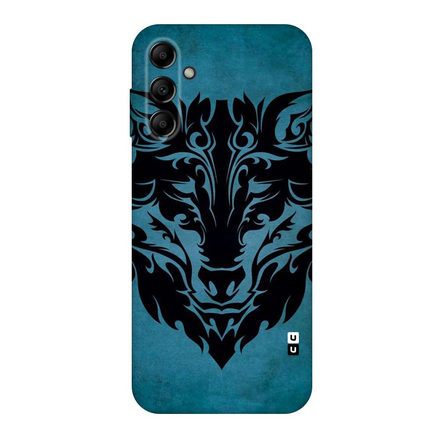 Black Artistic Wolf Original Polycarbonate Back Case for Galaxy A14 5G