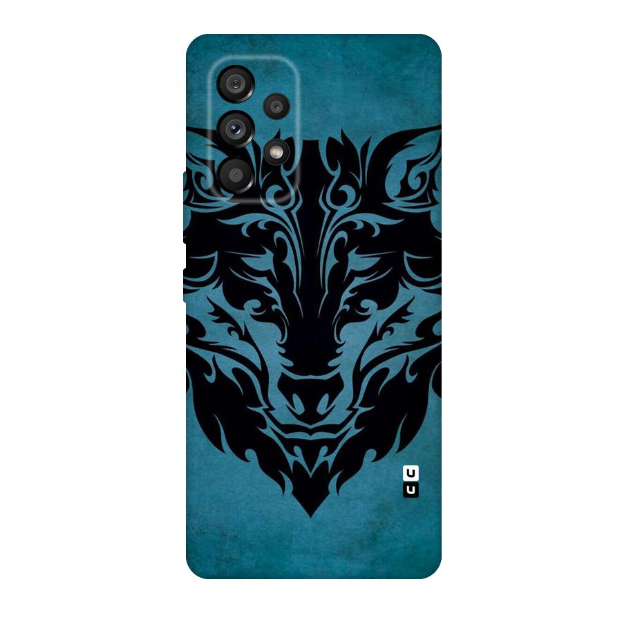 Black Artistic Wolf Original Polycarbonate Back Case for Galaxy A53 5G