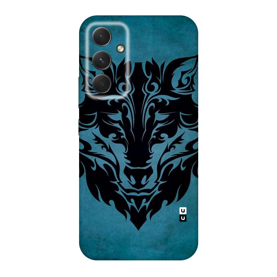 Black Artistic Wolf Original Polycarbonate Back Case for Galaxy A54