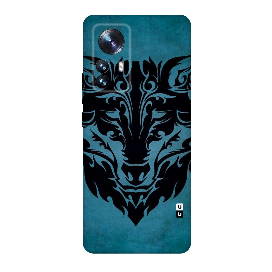 Black Artistic Wolf Original Polycarbonate Back Case for Xiaomi 12 Pro