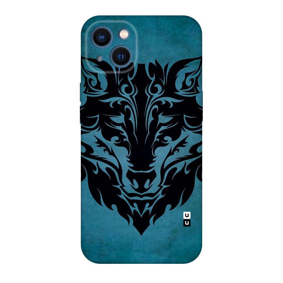 Black Artistic Wolf Original Polycarbonate Back Case for iPhone 13