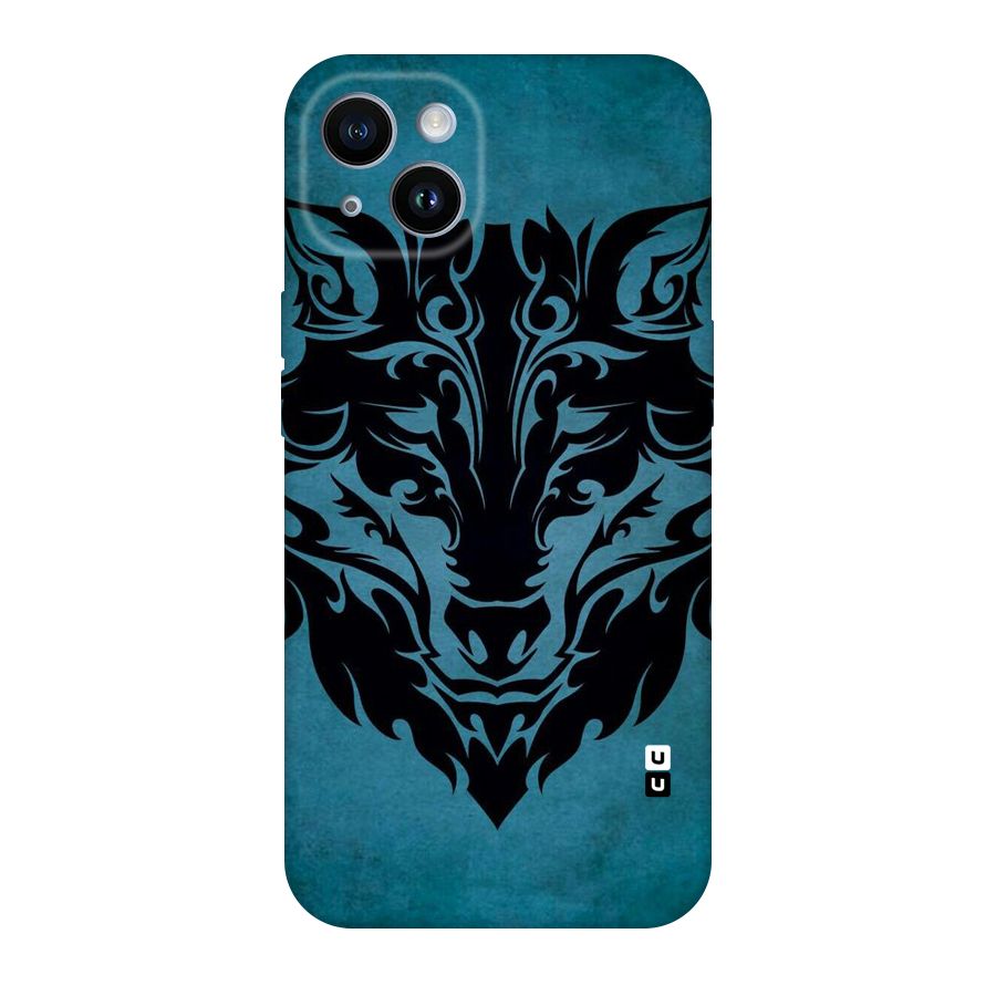 Black Artistic Wolf Original Polycarbonate Back Case for iPhone 14