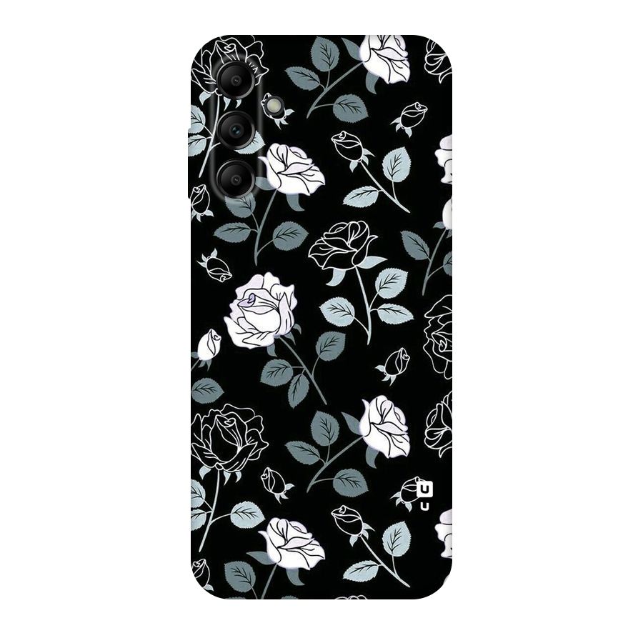 Black Artsy Bloom Original Polycarbonate Back Case for Galaxy A14 5G
