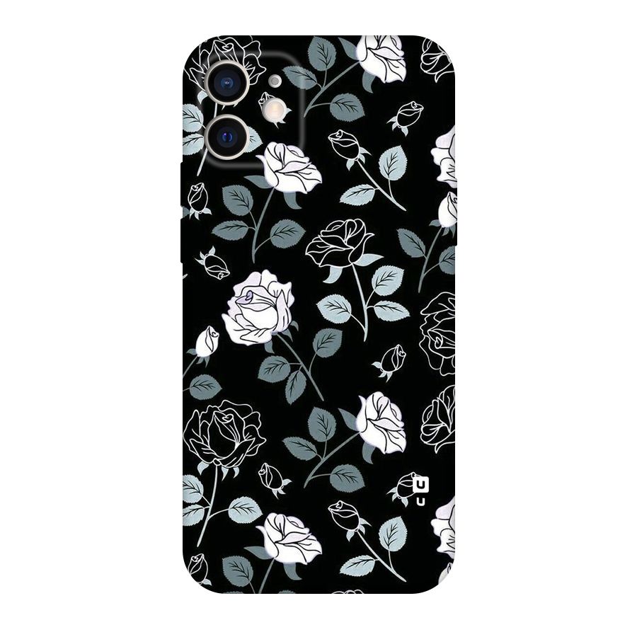 Black Artsy Bloom Original Polycarbonate Back Case for iPhone 12